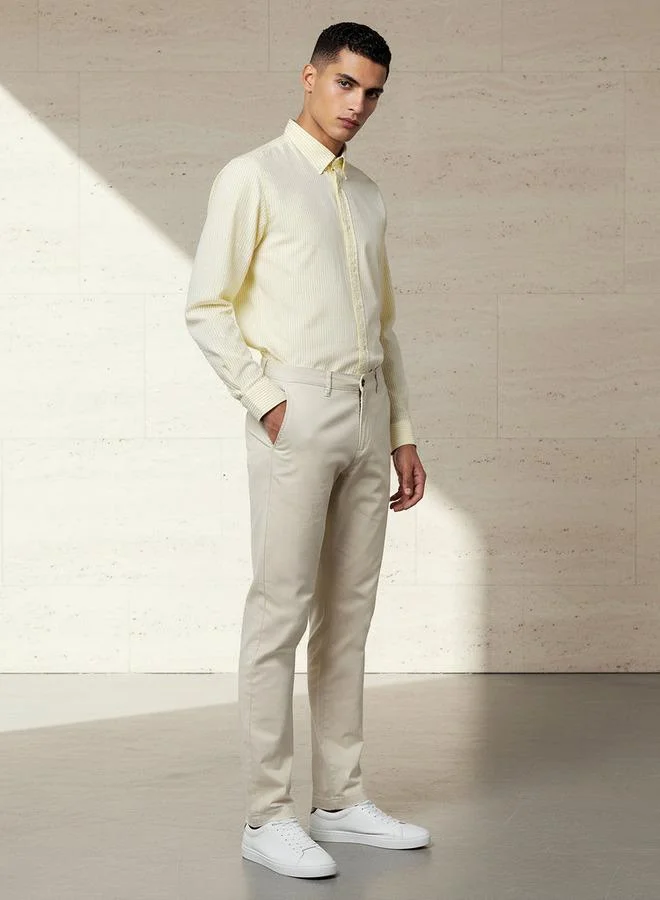 سبلاش فيڤ Men Slim Fit Cotton Stretch Chinos